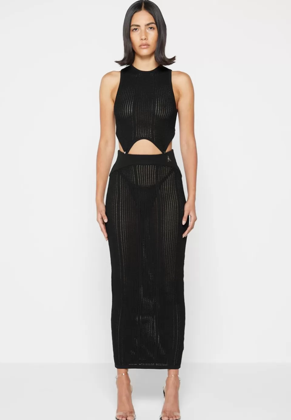 Manière De Voir 2-In-1 Knitted Midaxi Dress>Woman Dresses