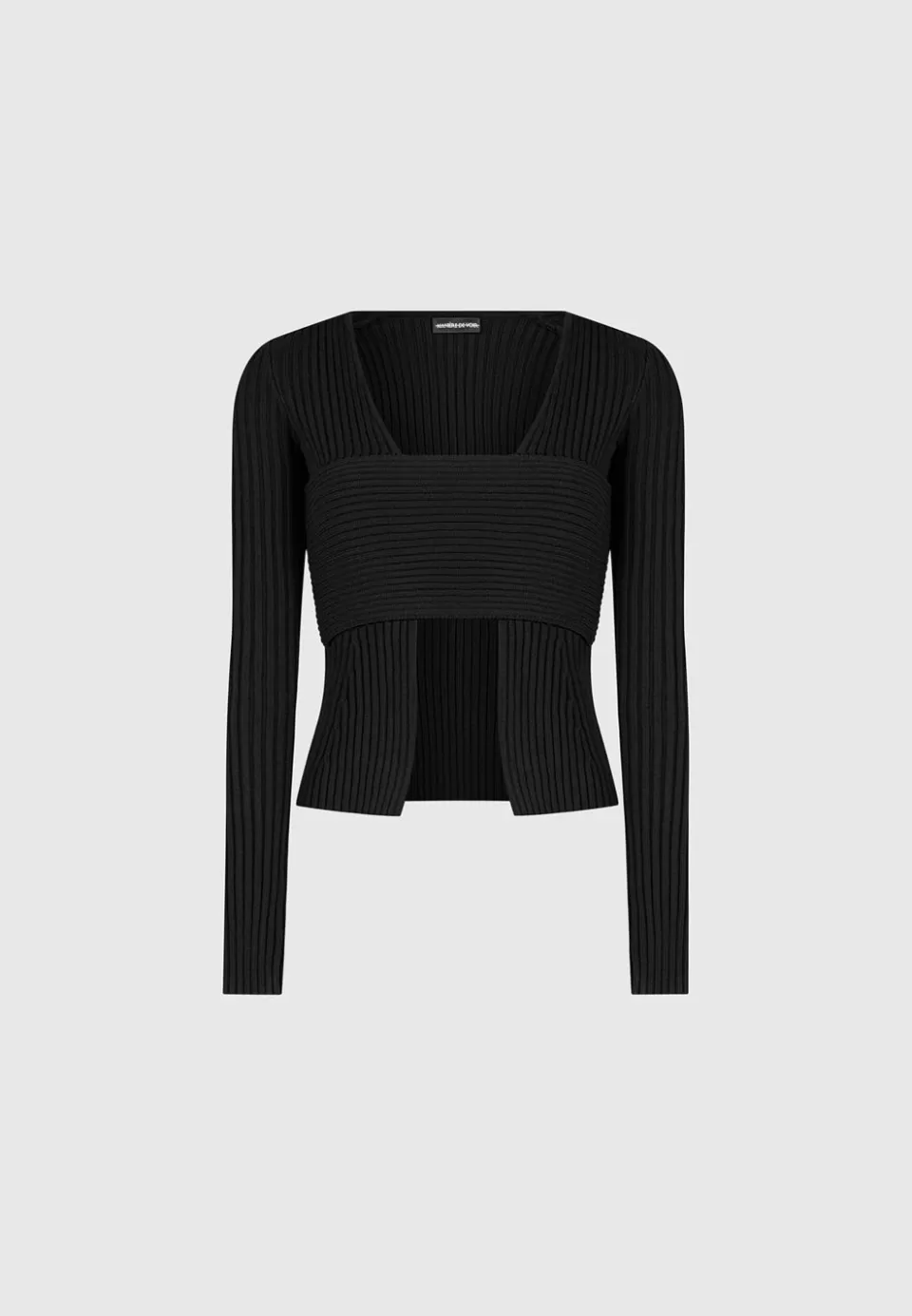 Manière De Voir 3-In-1 Knit Overlay Bandeau Cardigan>Woman Knitwear