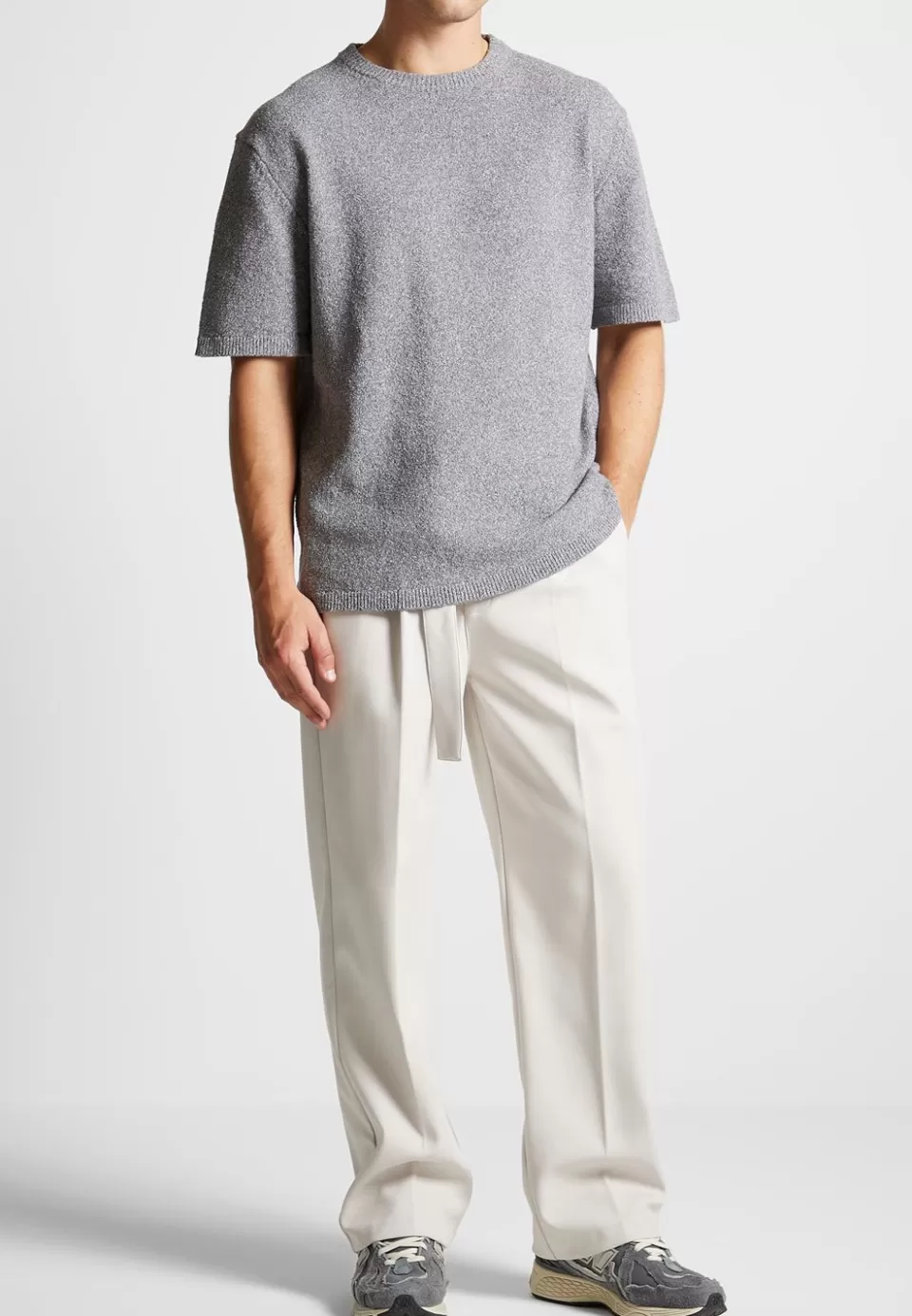 Manière De Voir Boucle Knit Oversized Fit T-Shirt>Man T-Shirts & Tops