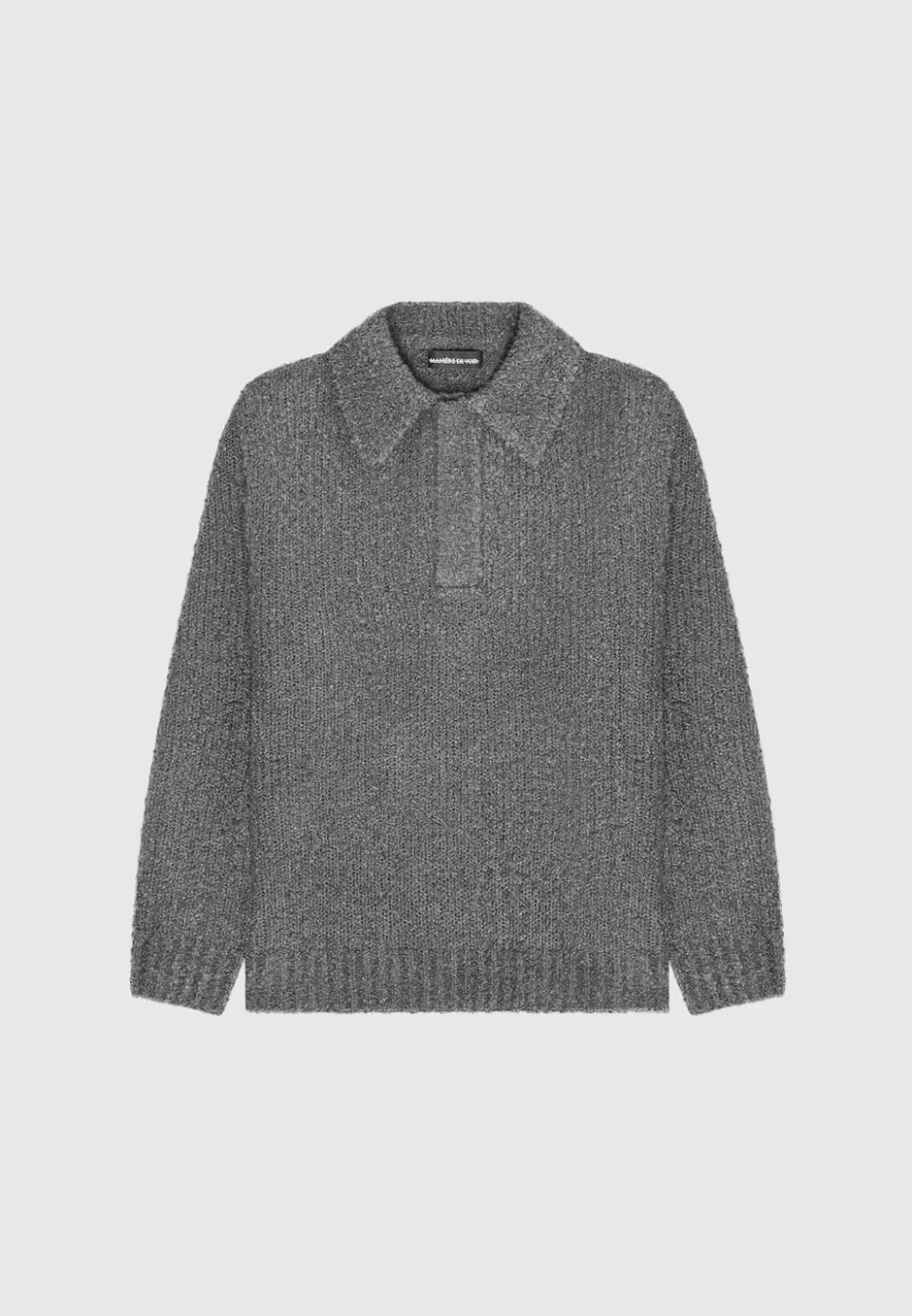 Manière De Voir Boucle Knit Polo Jumper>Man Knitwear