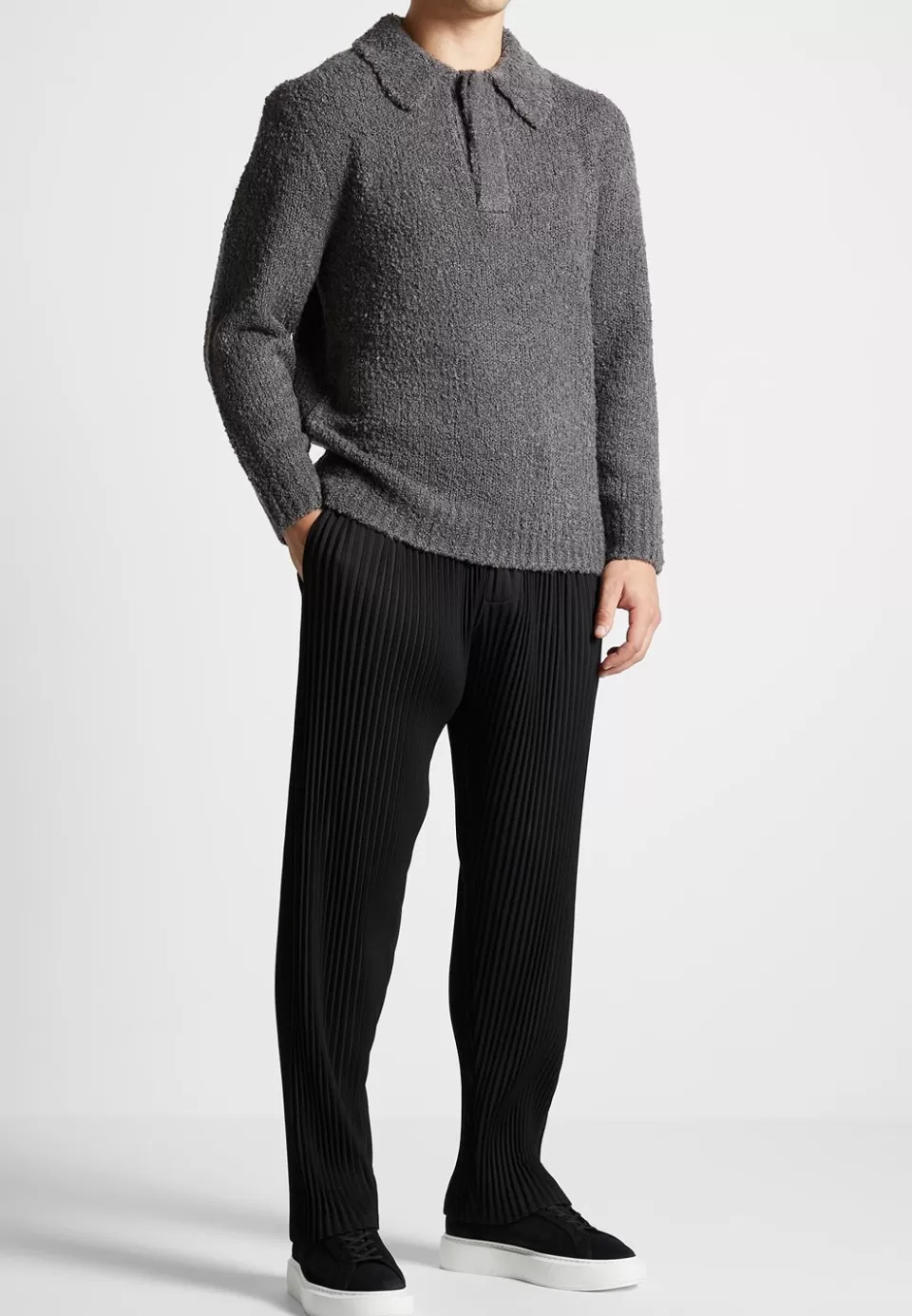 Manière De Voir Boucle Knit Polo Jumper>Man Knitwear