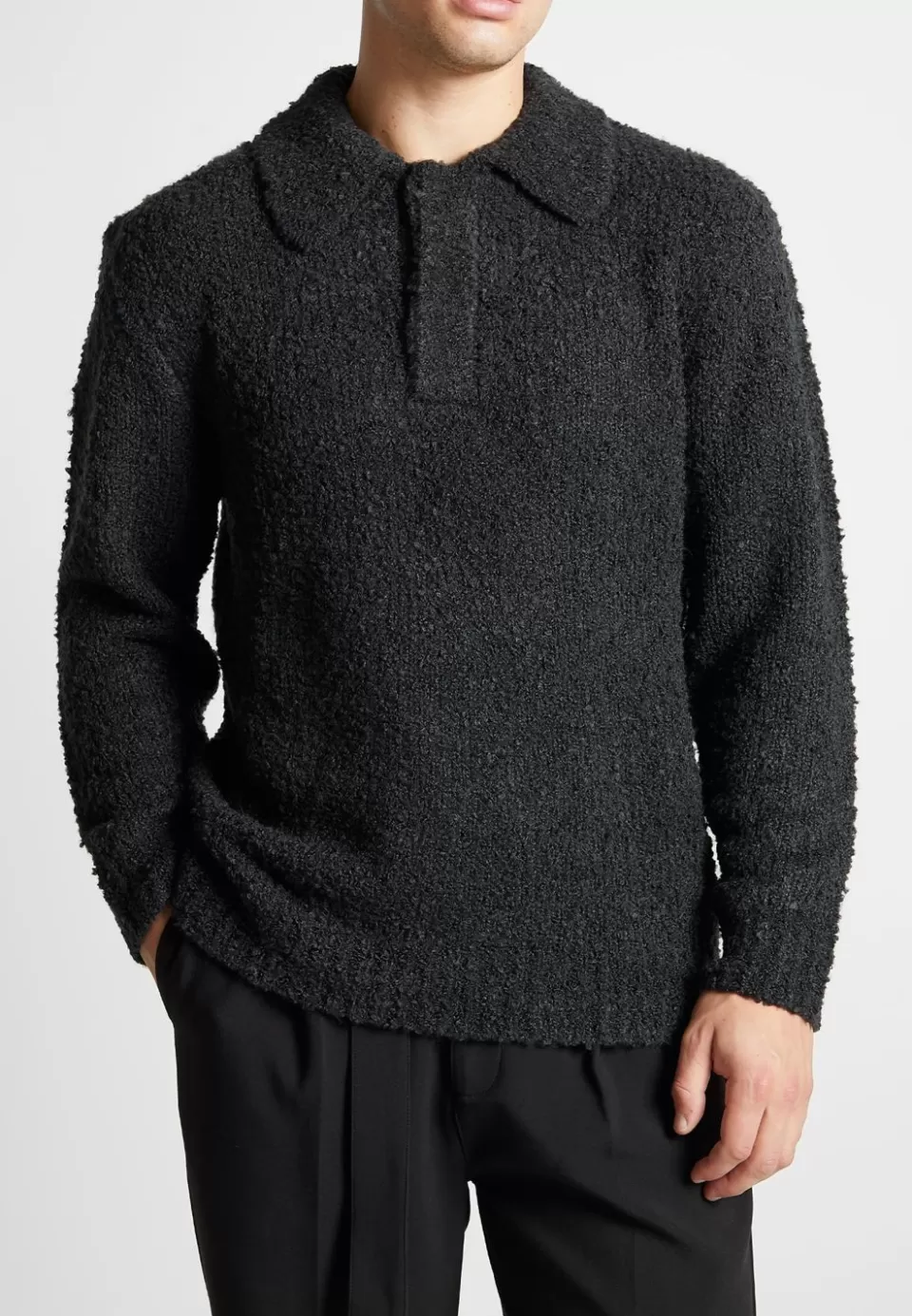 Manière De Voir Boucle Knit Polo Jumper>Man Knitwear