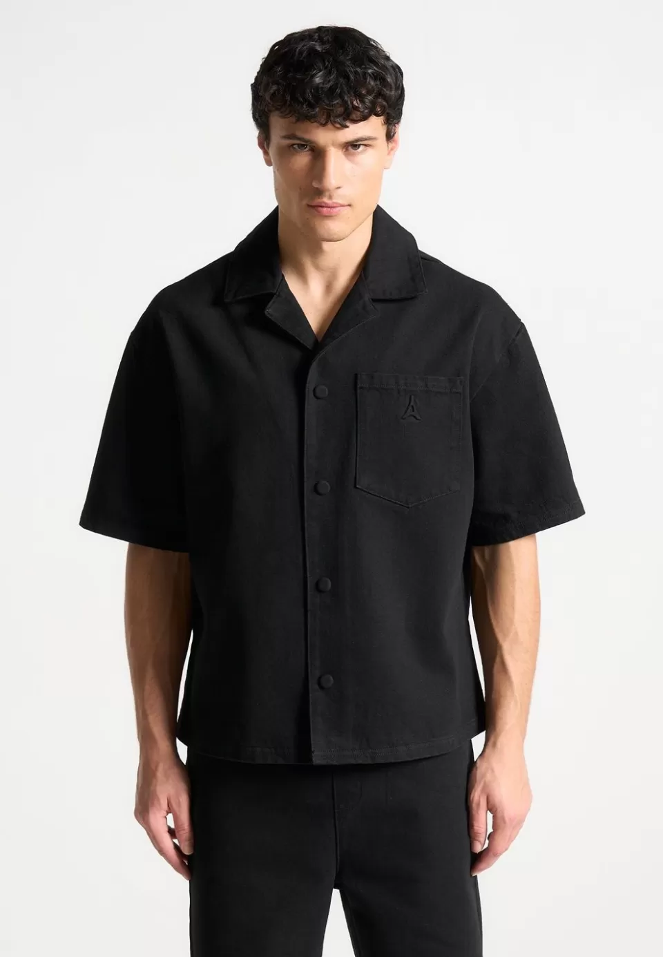 Manière De Voir Boxy Denim Revere Shirt>Man Shirts
