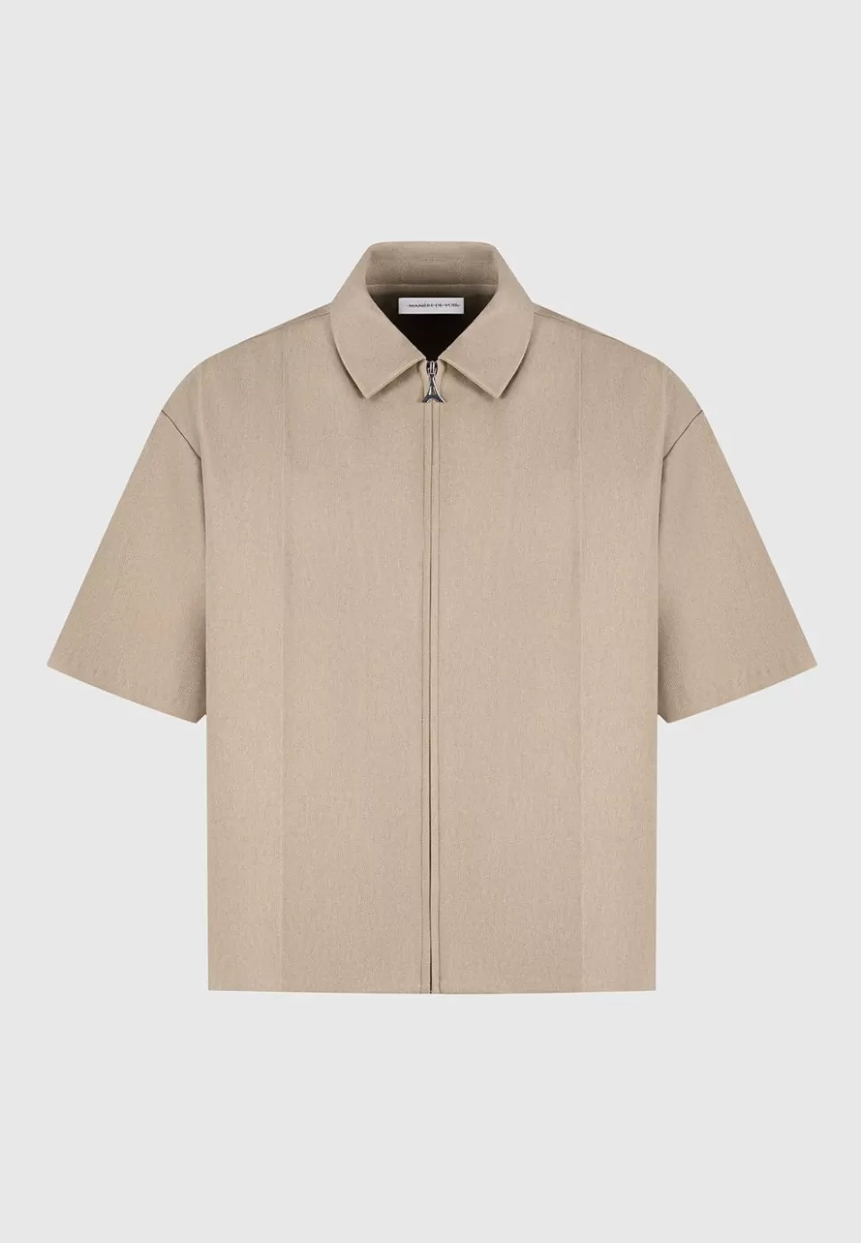Manière De Voir Boxy Shirt With Crease>Man Modern Tailoring