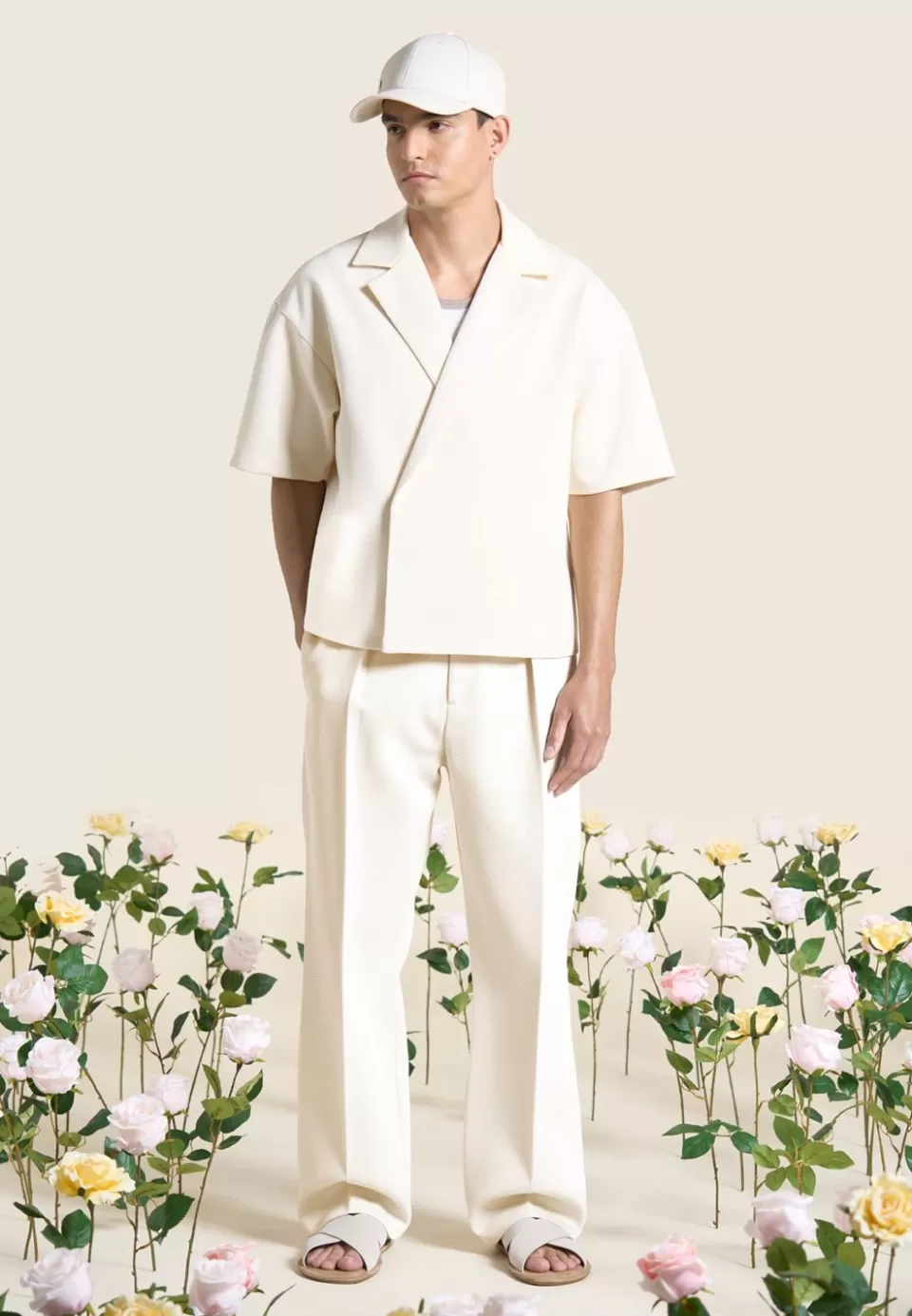 Manière De Voir Boxy Twill Double Breasted Shirt>Man Shirts