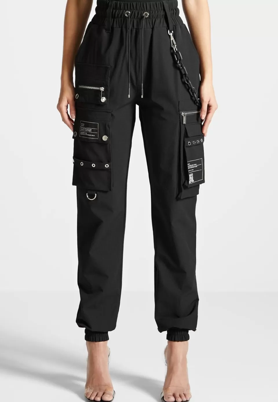 Manière De Voir Cargo Pants With Marble & Matte Chain>Woman Cargo Pants & Joggers