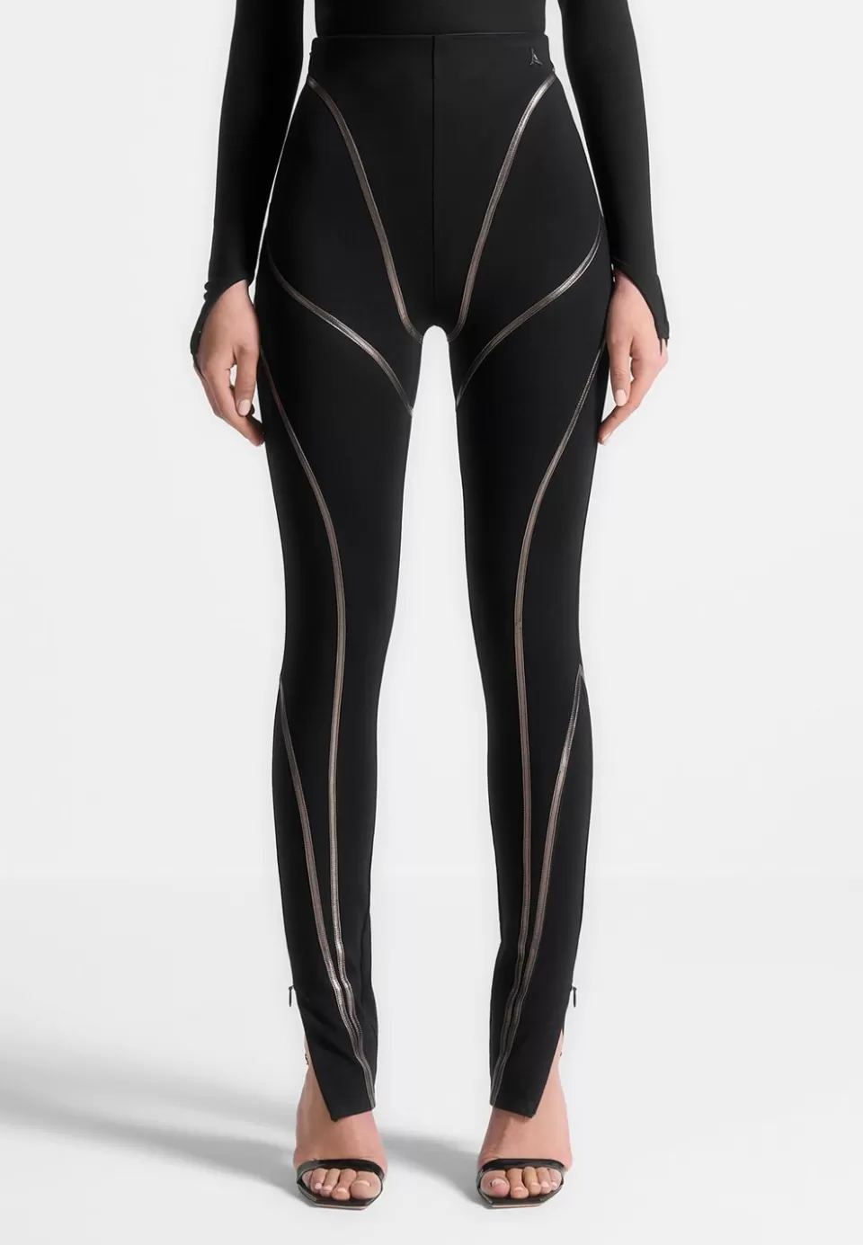 Manière De Voir Chrome Piped Contour Leggings>Woman Matching Sets