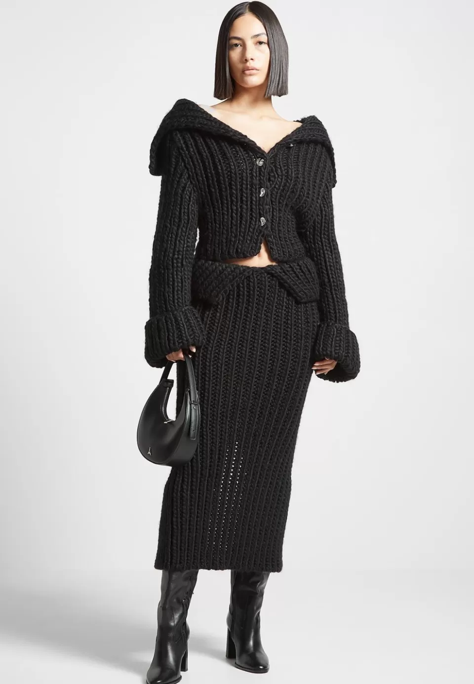 Manière De Voir Chunky Knit Cardigan>Woman Knitwear