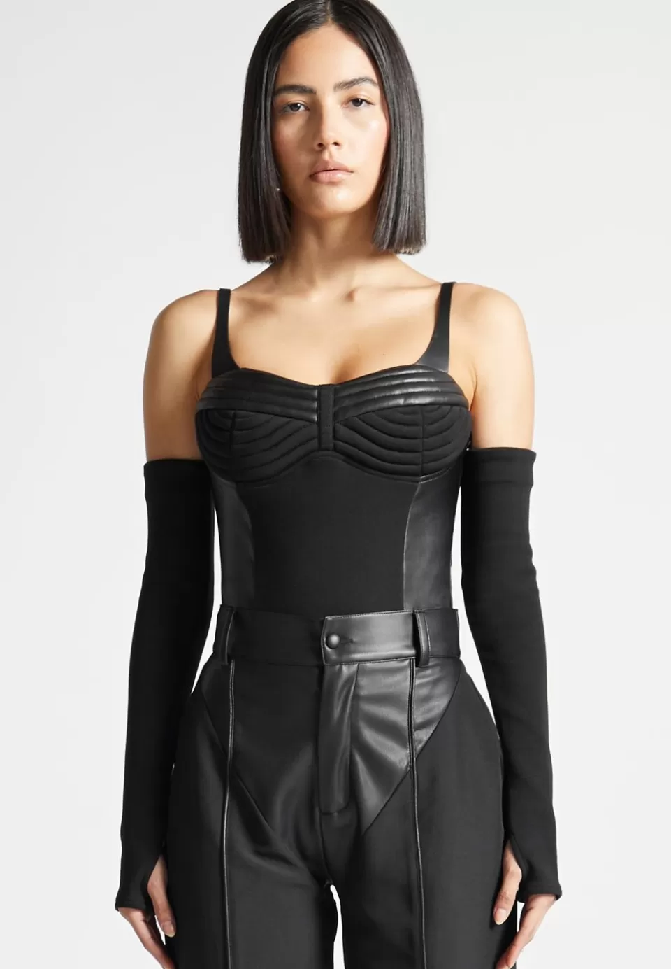 Manière De Voir Contour Bust Bodysuit>Woman Bodysuits