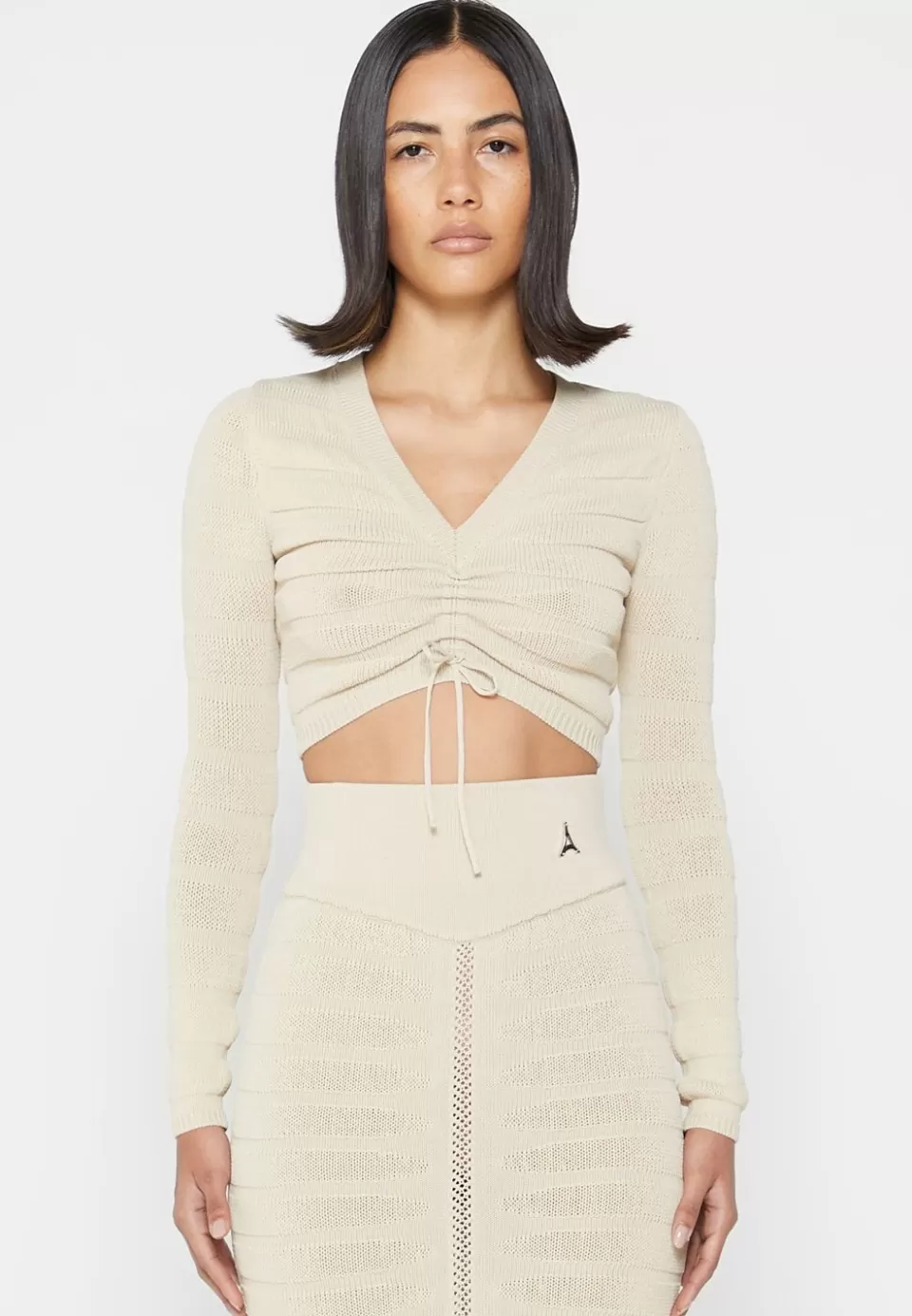 Manière De Voir Contour Knit Long Sleeve Top>Woman Tops & T Shirts