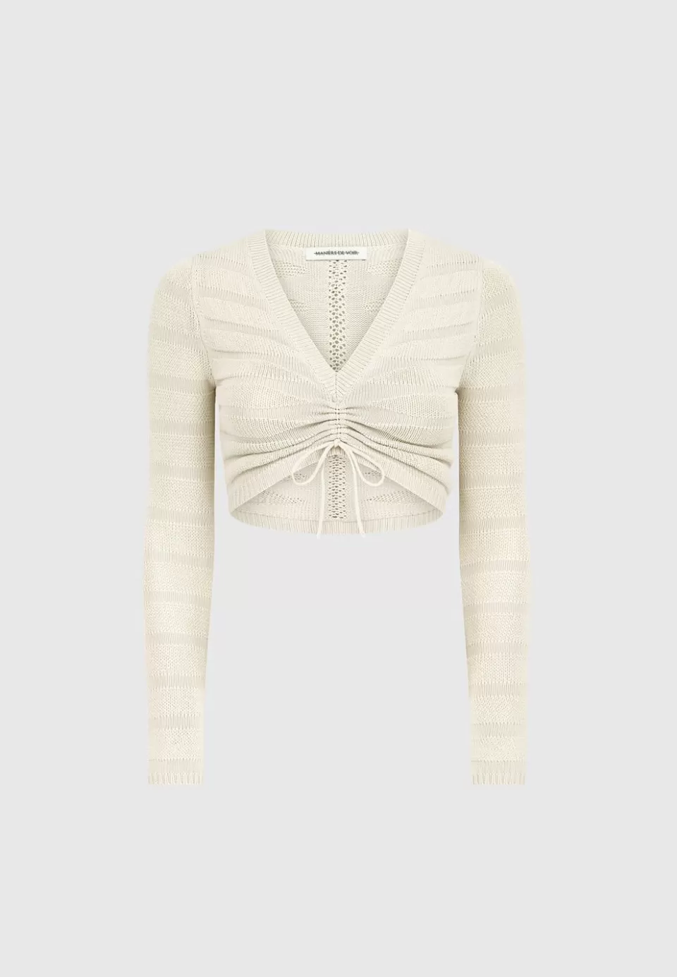 Manière De Voir Contour Knit Long Sleeve Top>Woman Tops & T Shirts