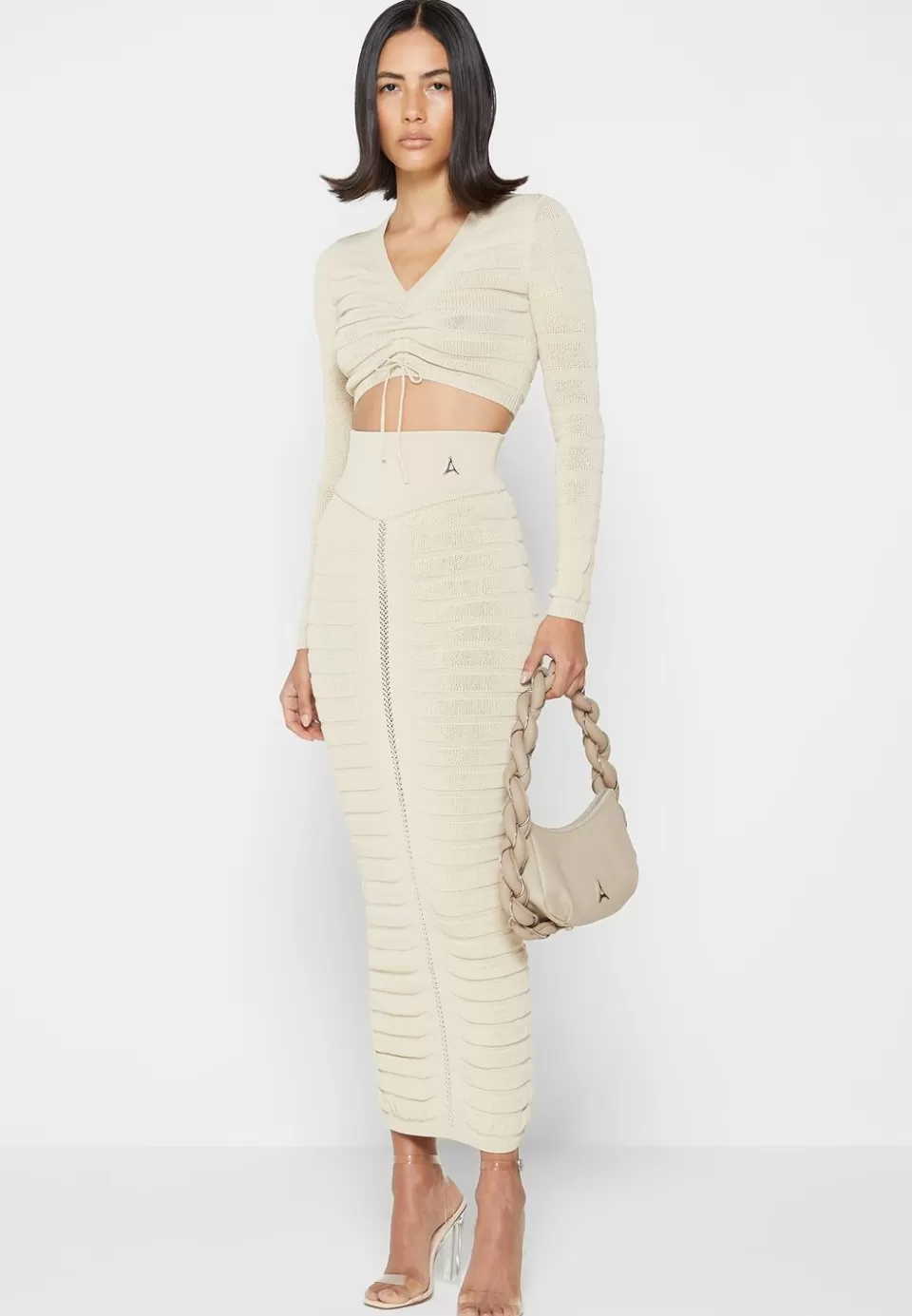 Manière De Voir Contour Knit Maxi Skirt>Woman Skirts