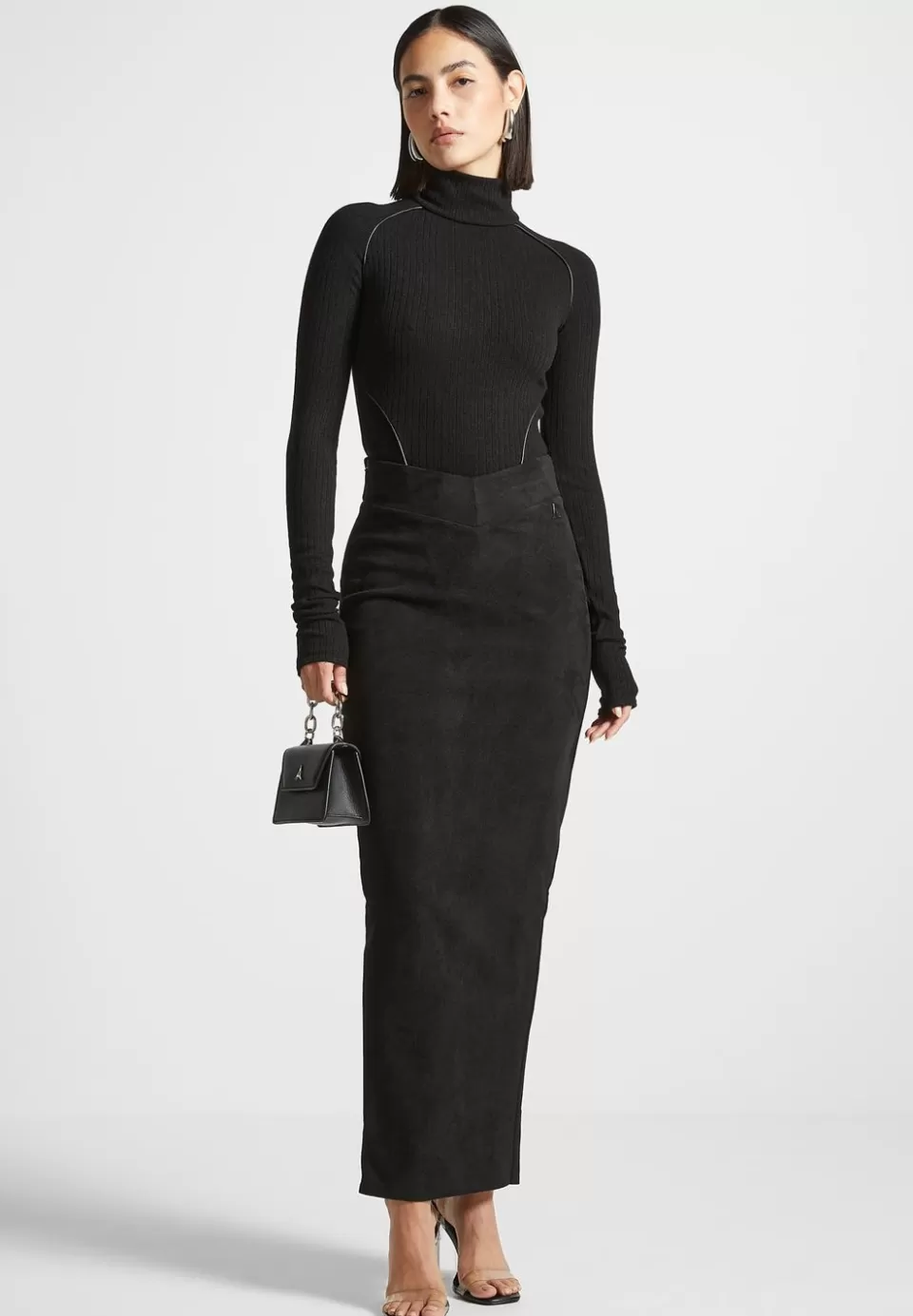 Manière De Voir Contour Piping Rib Bodysuit>Woman Bodysuits