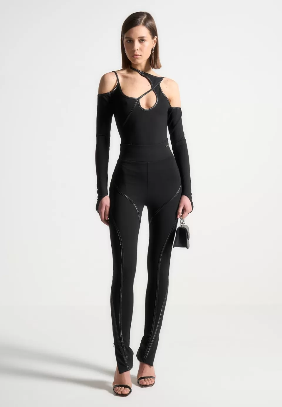 Manière De Voir Contrast Contour Leggings>Woman Leggings