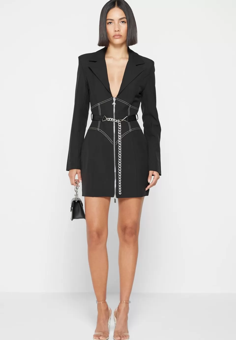 Manière De Voir Corset Blazer Dress With Chain>Woman Dresses