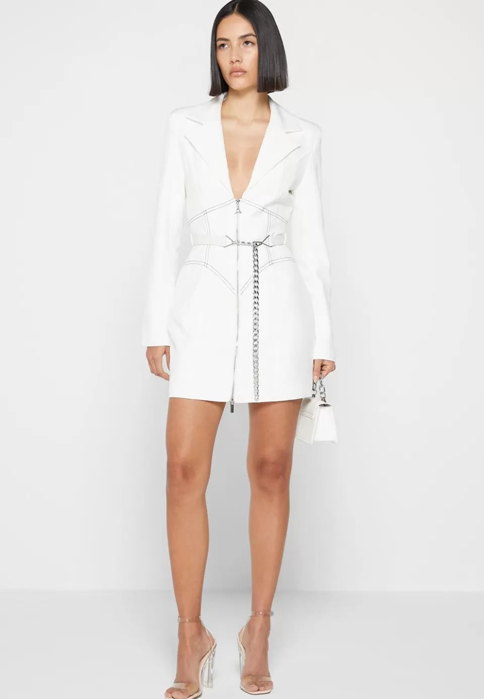 Manière De Voir Corset Blazer Dress With Chain>Woman Dresses
