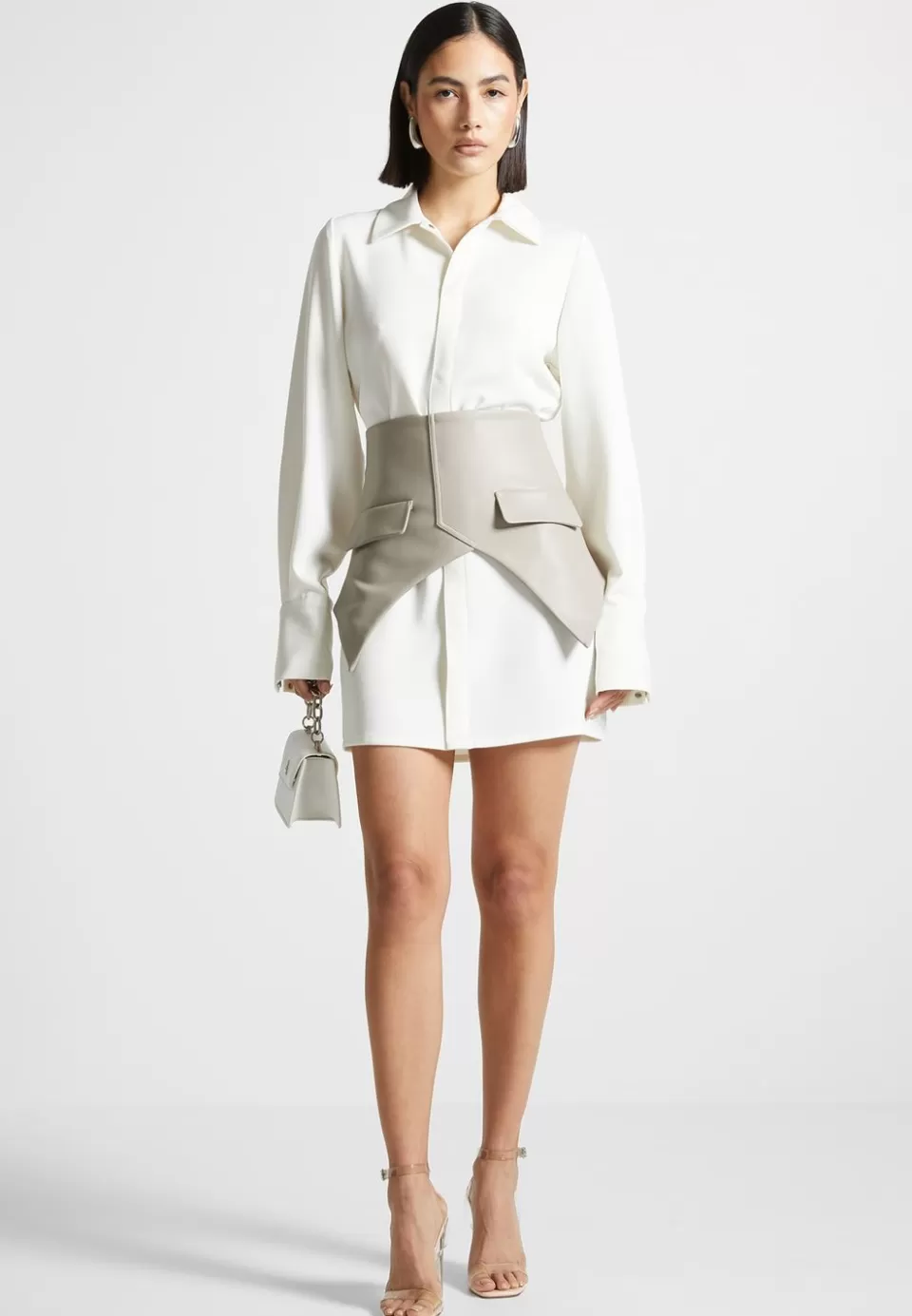 Manière De Voir Corset Shirt Dress>Woman Dresses