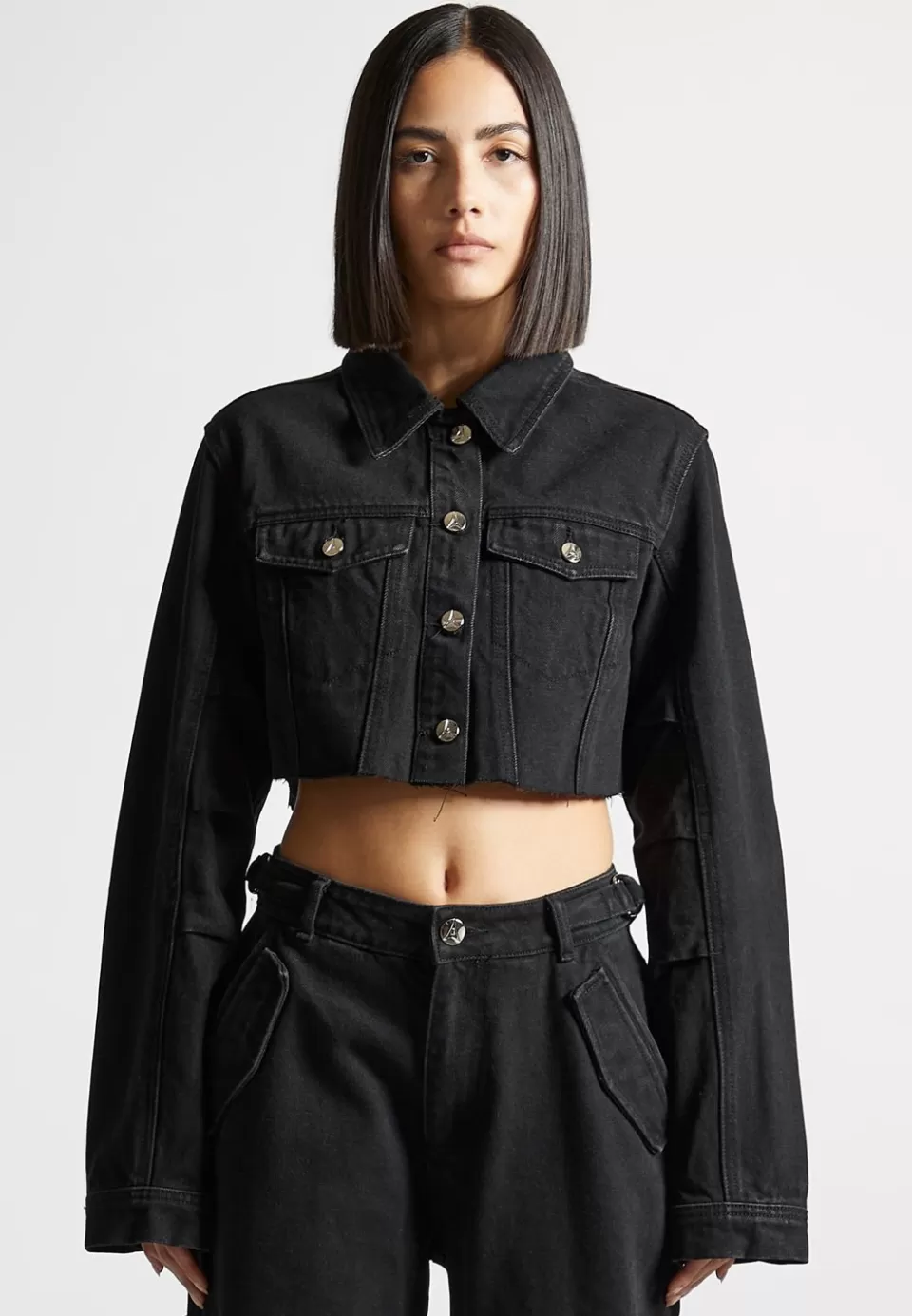 Manière De Voir Cropped Tacked Sleeve Jacket>Woman Jackets