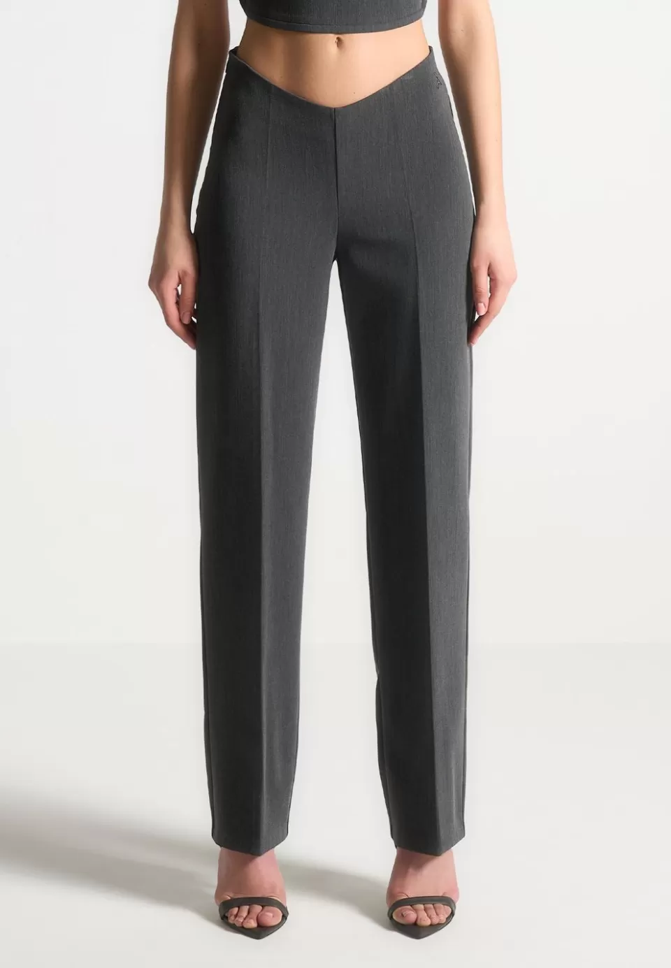 Manière De Voir Curved Waist Tailored Trousers>Woman Trousers