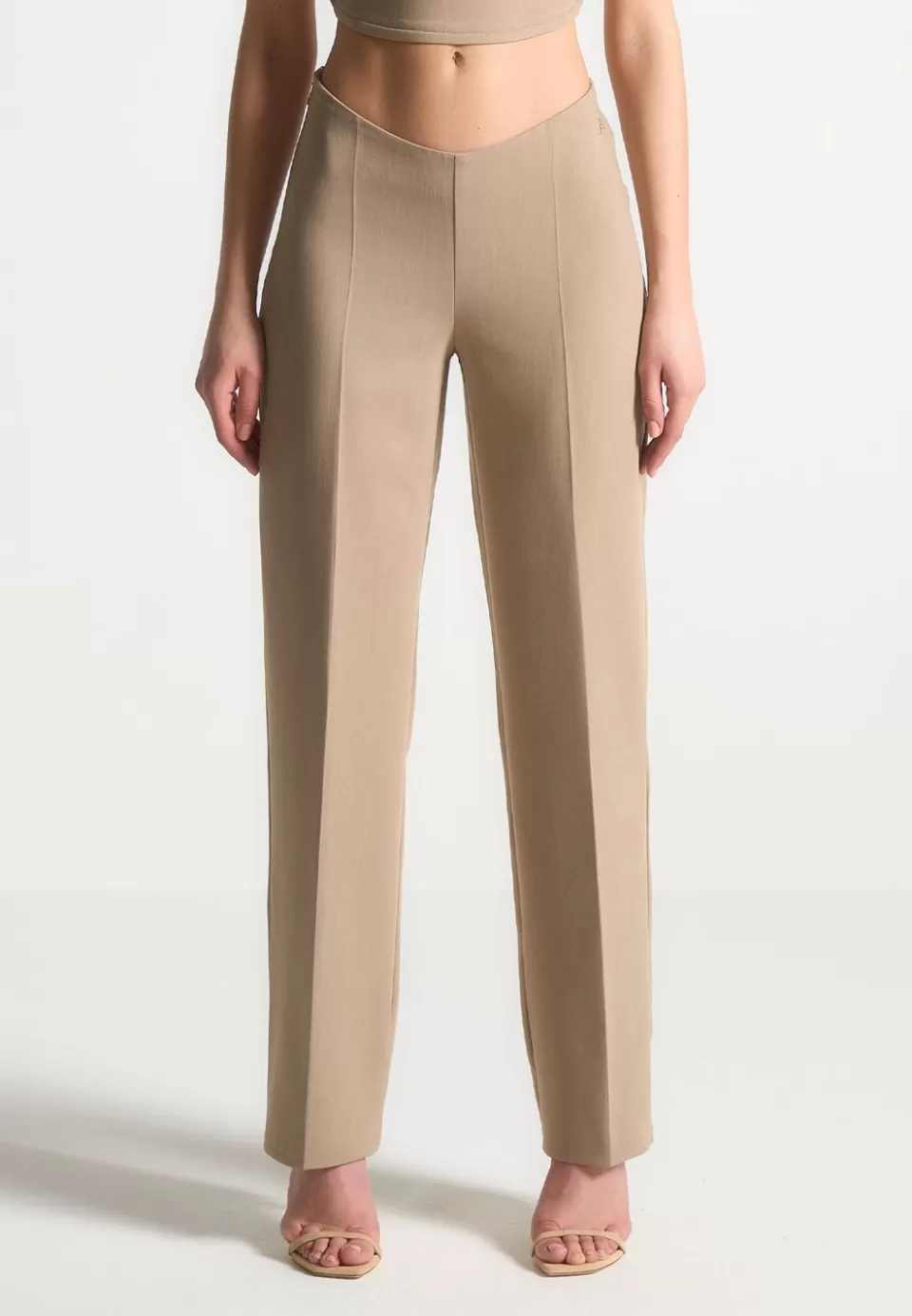 Manière De Voir Curved Waist Tailored Trousers>Woman Trousers