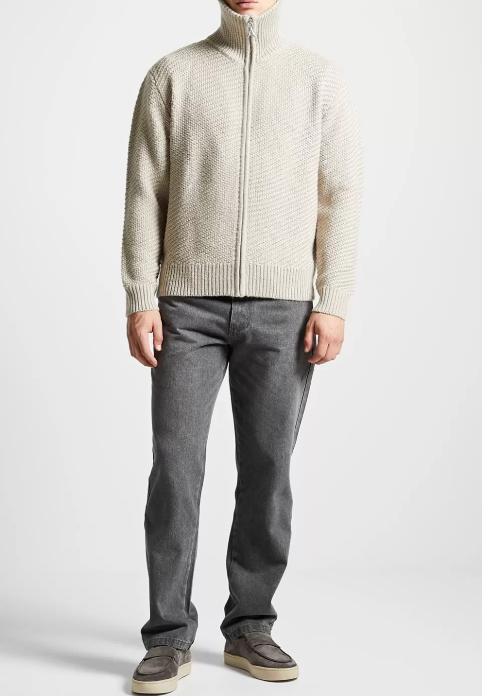 Manière De Voir Diagonal Knit Cardigan>Man Knitwear