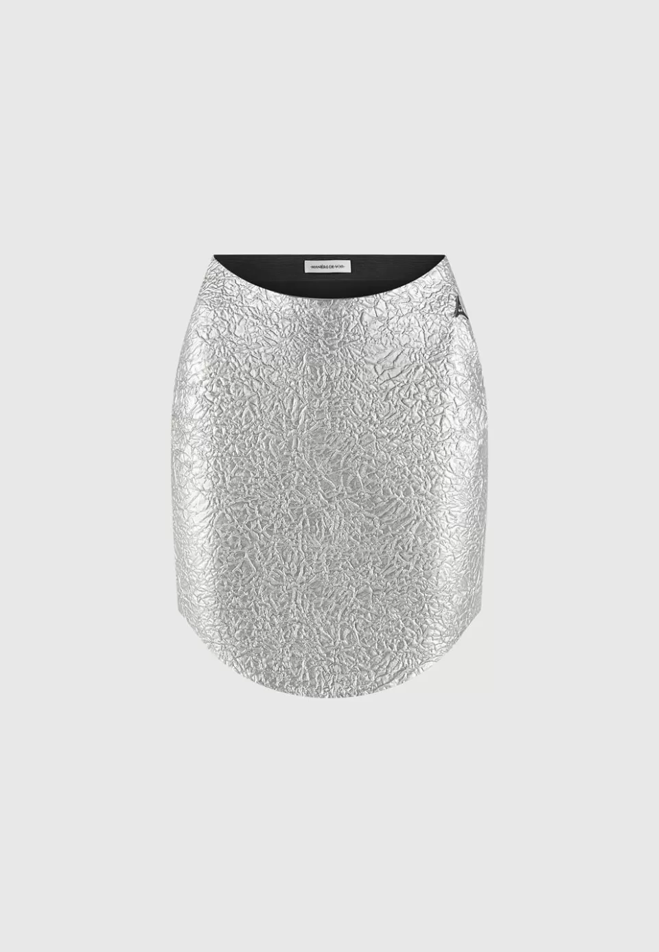 Manière De Voir Dipped Waist Metallic Mini Skirt>Woman Skirts