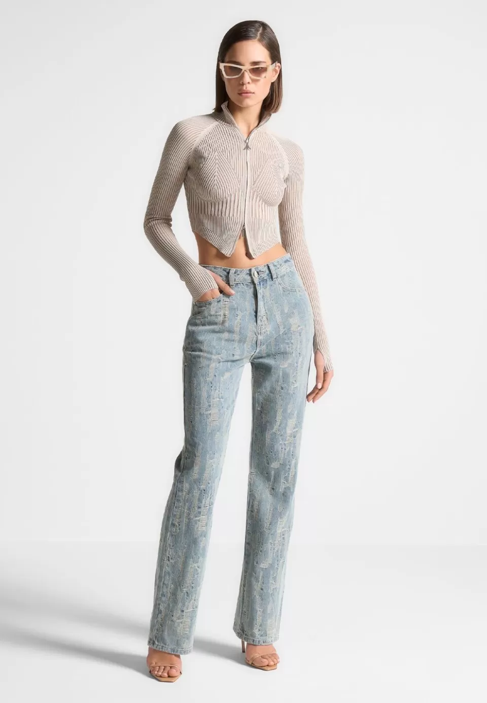 Manière De Voir Distressed Boyfriend Jeans>Woman Jeans