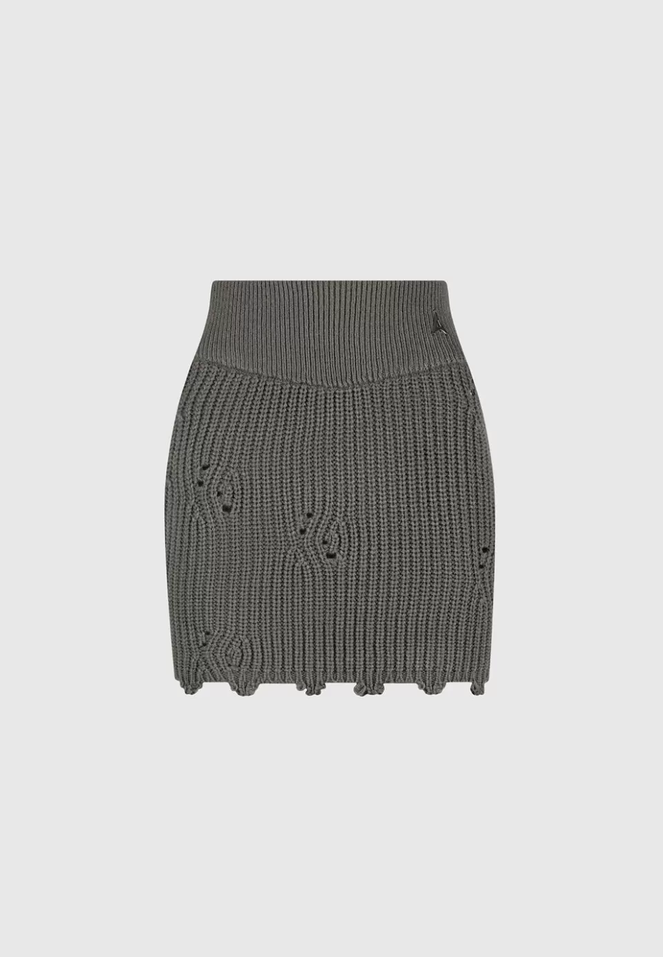 Manière De Voir Distressed Knit Mini Skirt>Woman Knitwear