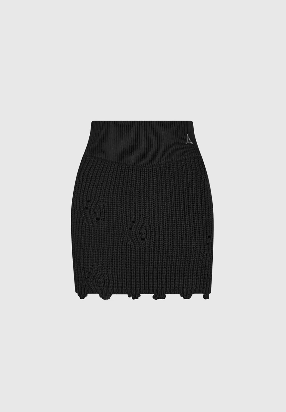 Manière De Voir Distressed Knit Mini Skirt>Woman Knitwear