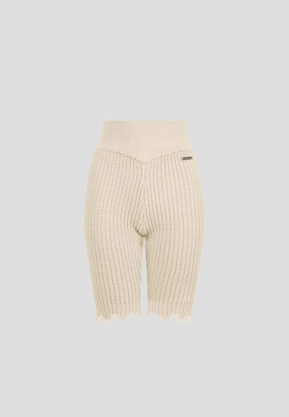 Manière De Voir Distressed Knitted Cycling Shorts>Woman Shorts