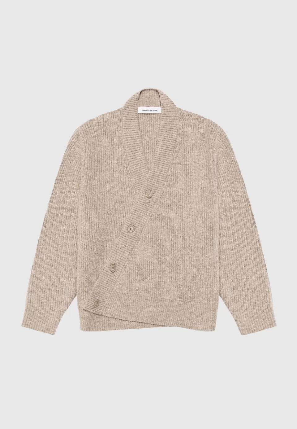 Manière De Voir Double Breasted Brushed Knit Cardigan>Man Knitwear