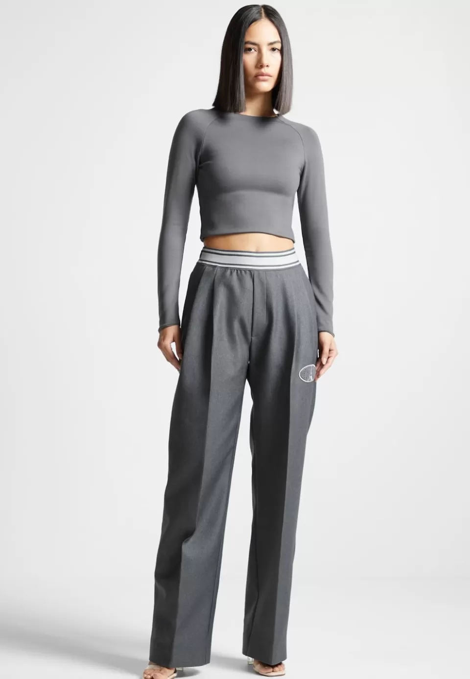 Manière De Voir Elasticated Signature Pleated Trousers>Woman Trousers