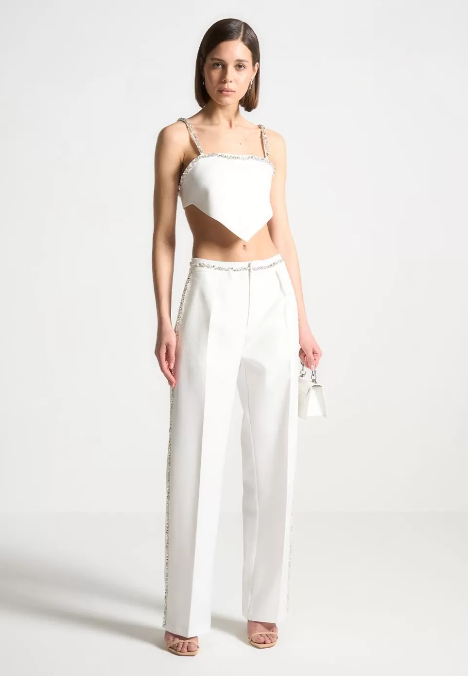 Manière De Voir Embellished Tailored Trousers>Woman Trousers