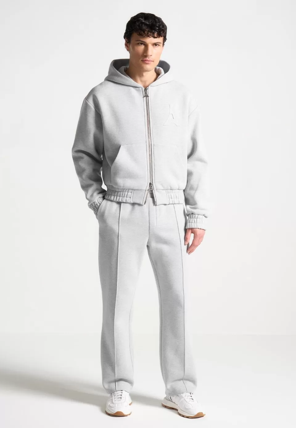 Manière De Voir Eternel 420Gsm Eiffel Embossed Pintuck Joggers>Man Casual Co-Ords