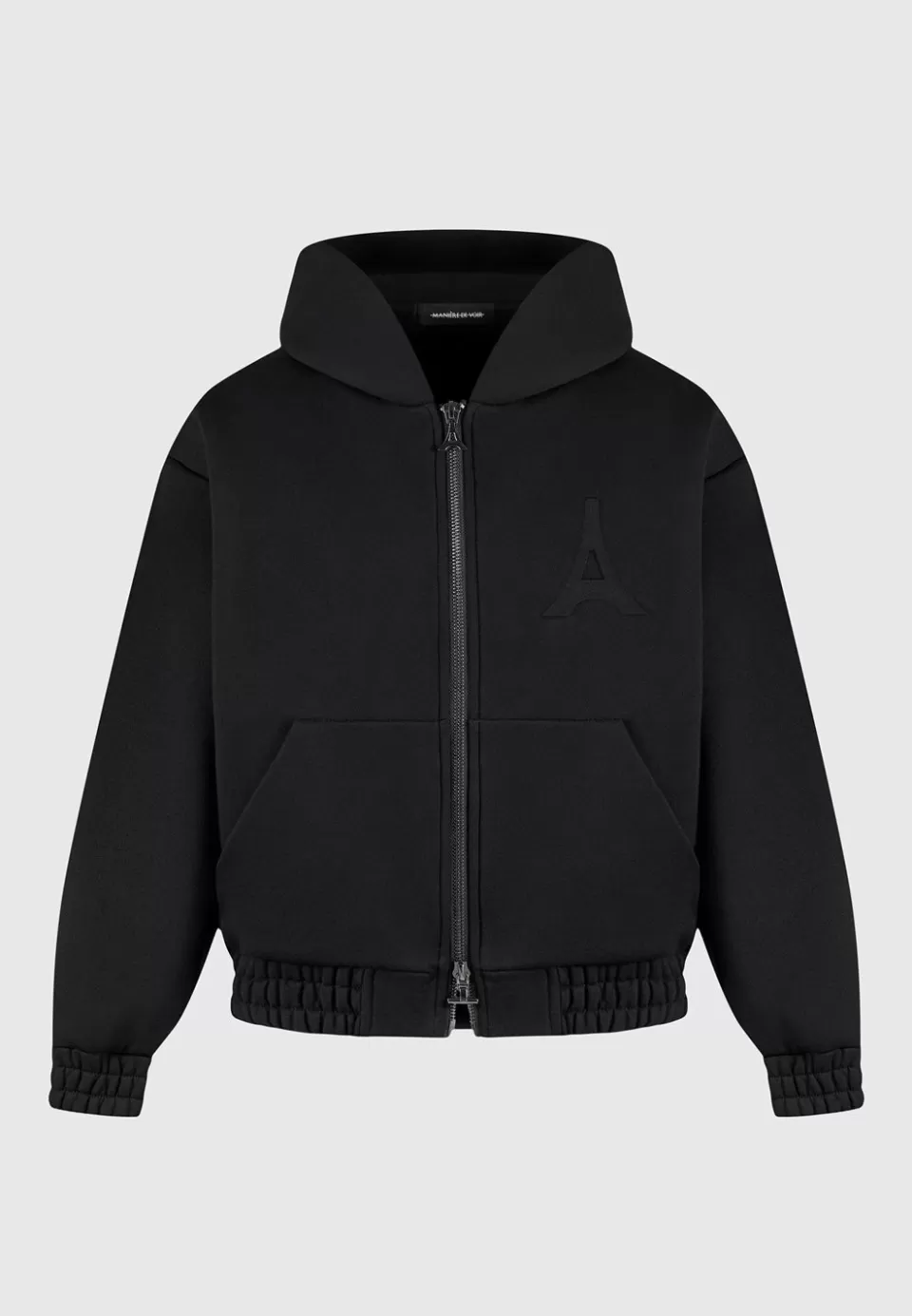 Manière De Voir Eternel 420Gsm Eiffel Embossed Zip Hoodie>Man Casual Co-Ords