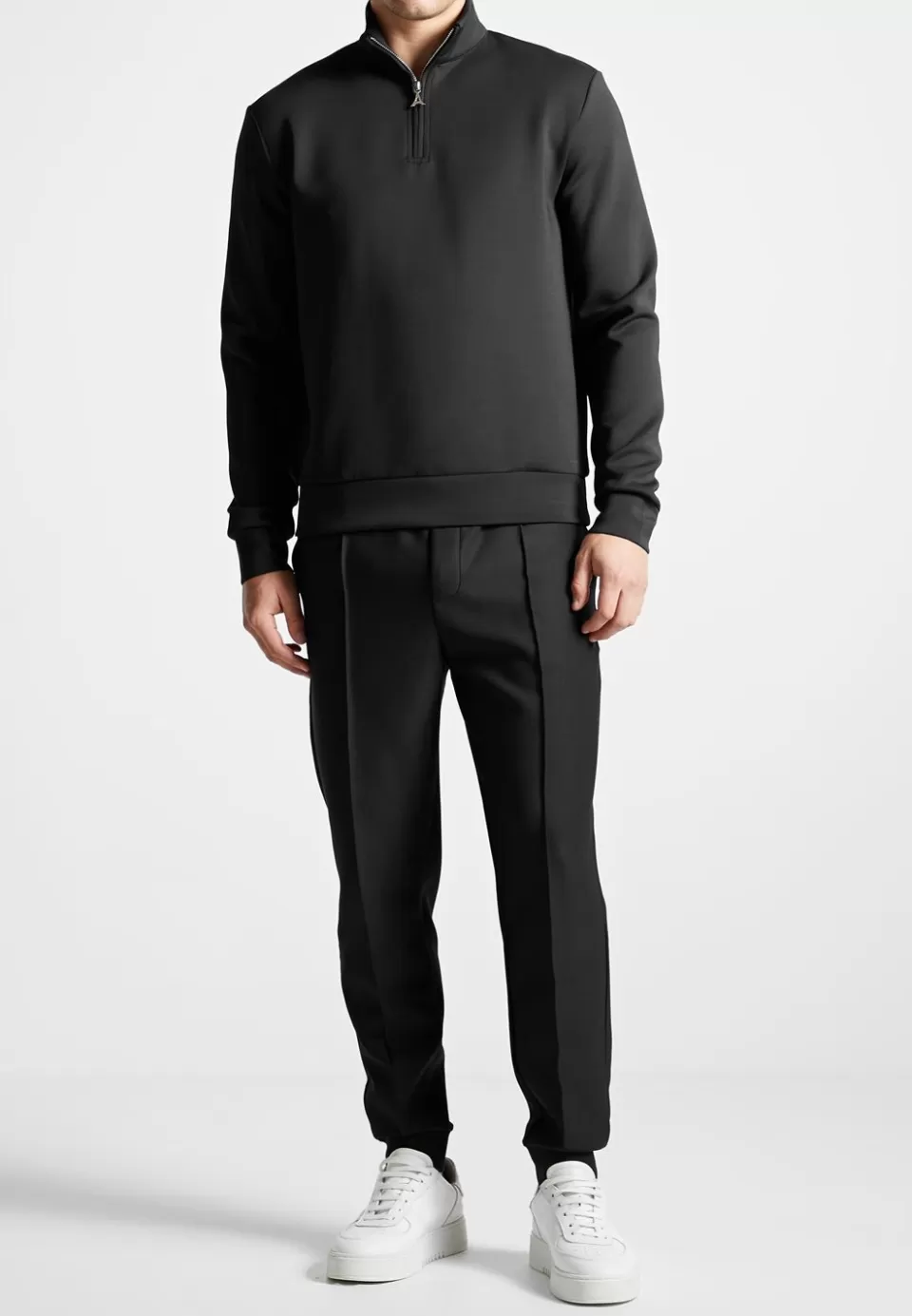 Manière De Voir Eternel Neoprene High Neck Zip Jumper>Man Casual Co-Ords