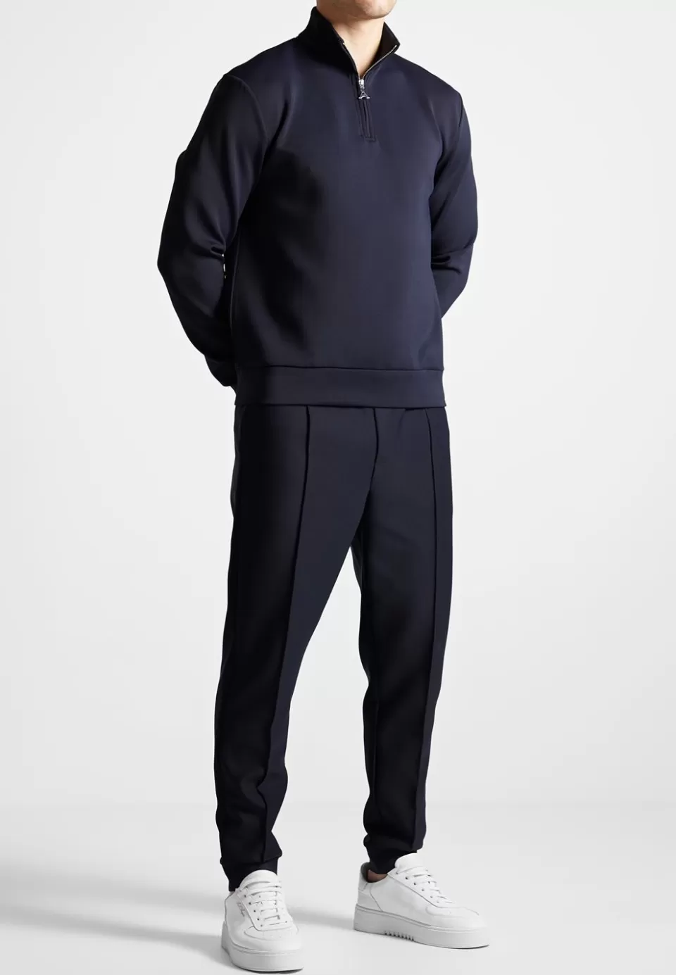 Manière De Voir Eternel Neoprene High Neck Zip Jumper>Man Casual Co-Ords