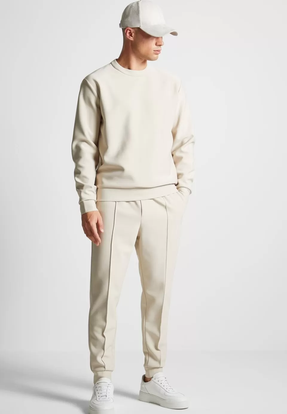 Manière De Voir Eternel Neoprene Regular Fit Crew Neck Jumper>Man Casual Co-Ords
