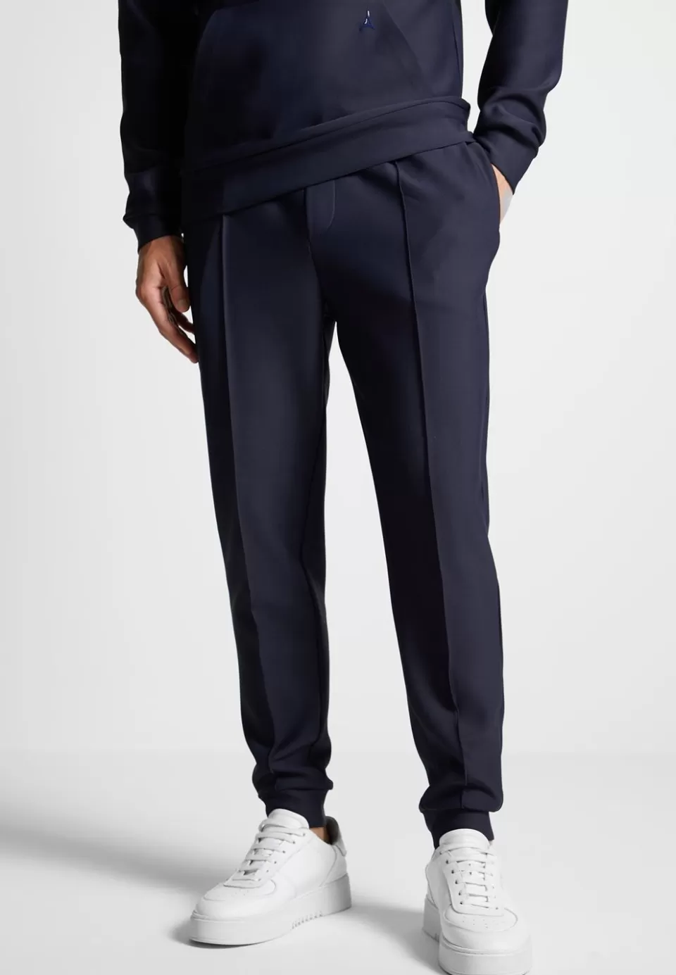 Manière De Voir Eternel Neoprene Tapered Fit Pintuck Joggers>Man Casual Co-Ords