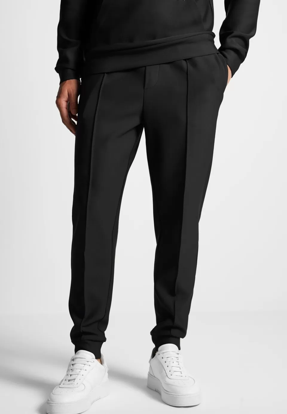 Manière De Voir Eternel Neoprene Tapered Fit Pintuck Joggers>Man Casual Co-Ords