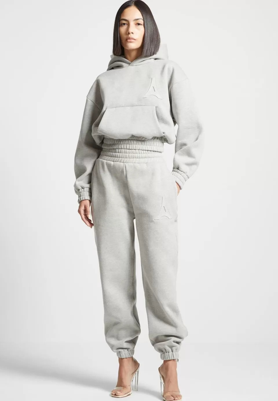 Manière De Voir Eternelle 420Gsm Eiffel Embossed Hoodie>Woman Matching Sets