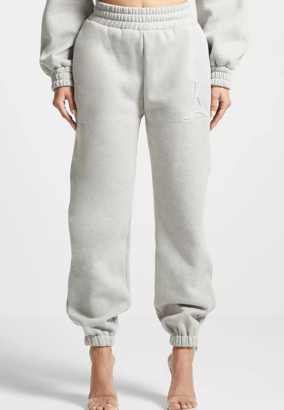 Manière De Voir Eternelle 420Gsm Eiffel Embossed Joggers>Woman Matching Sets