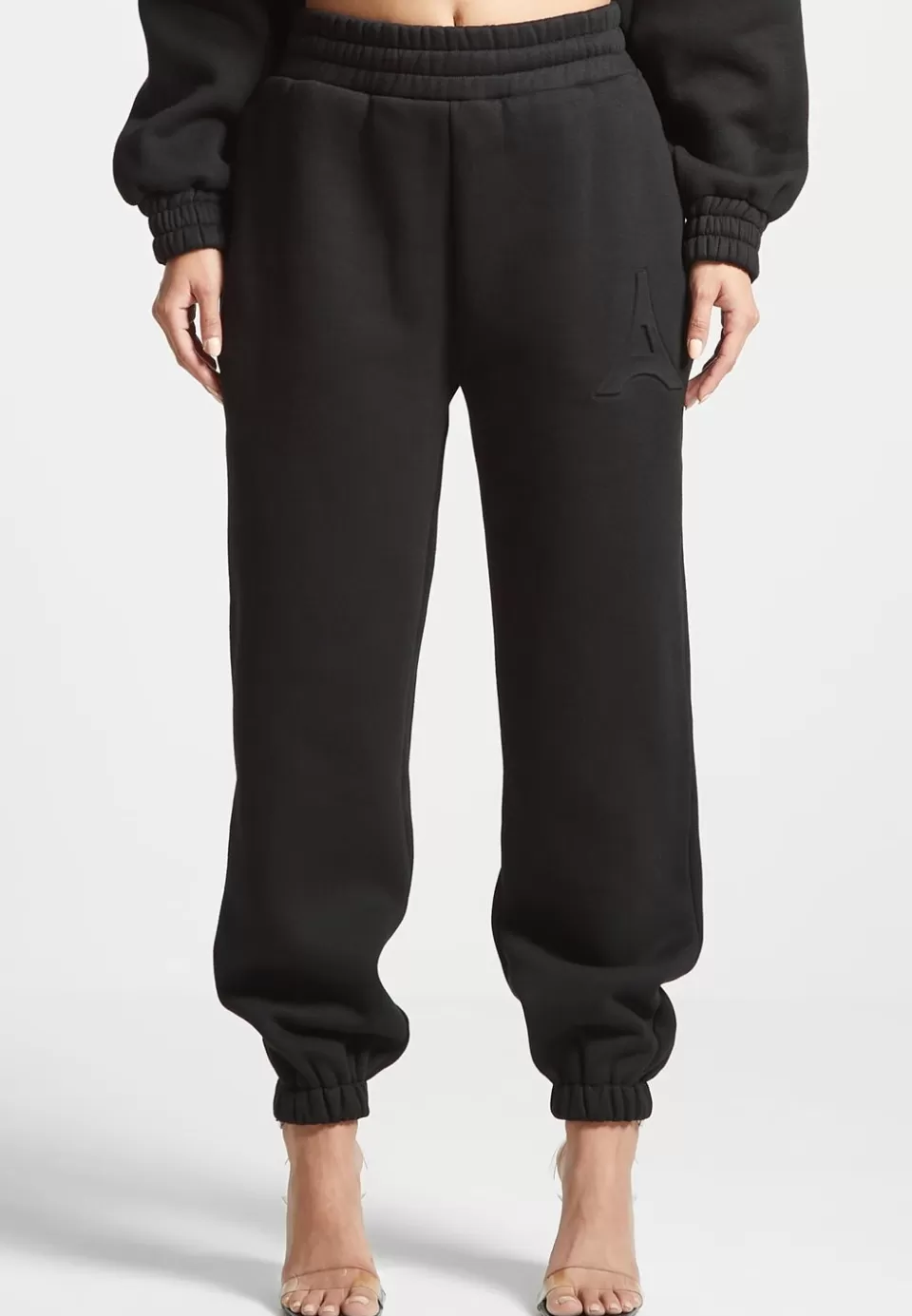 Manière De Voir Eternelle 420Gsm Eiffel Embossed Joggers>Woman Cargo Pants & Joggers