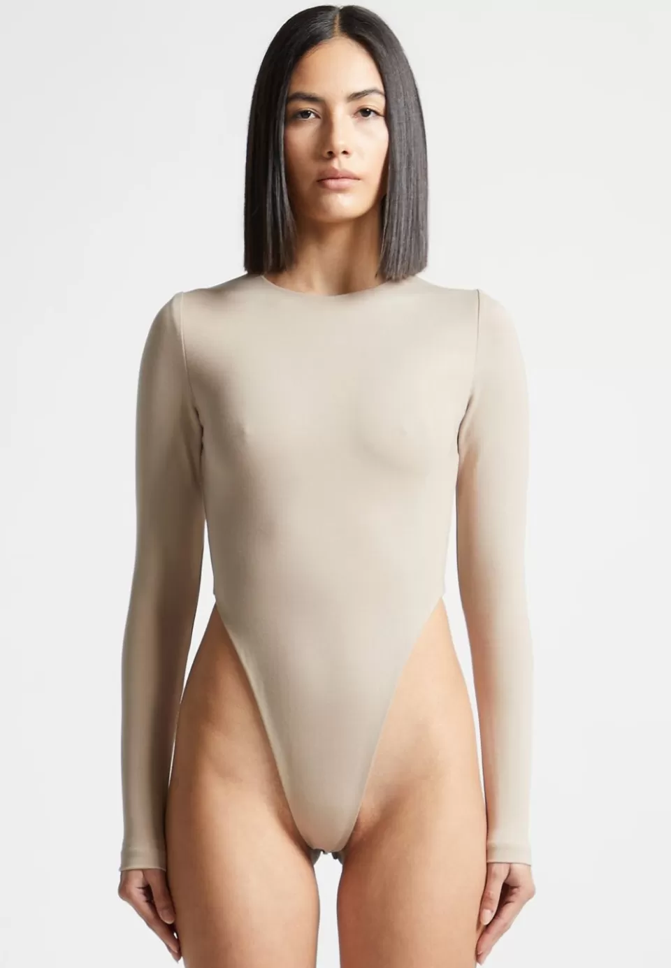 Manière De Voir Eternelle High Leg Long Sleeve Bodysuit>Woman Bodysuits