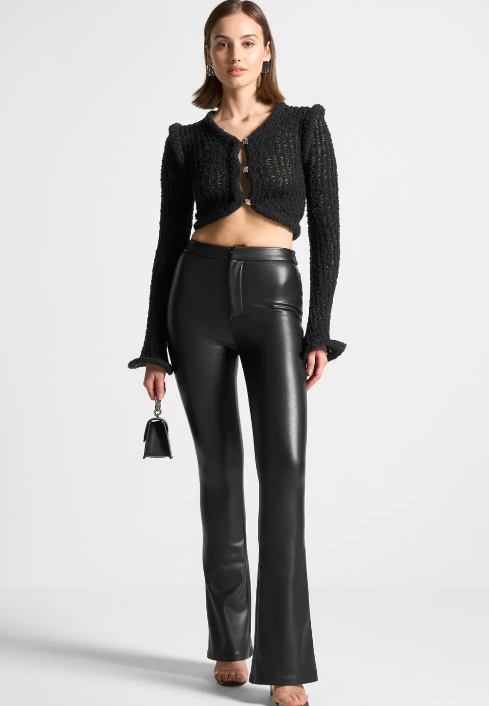 Manière De Voir Flared Sleeve Textured Knit Cardigan>Woman Knitwear