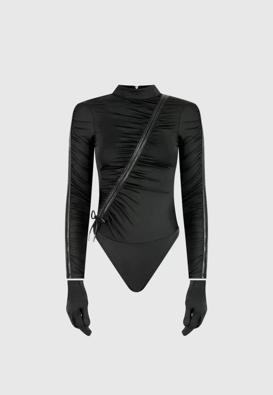 Manière De Voir Glove Bodysuit With Ruching>Woman Bodysuits