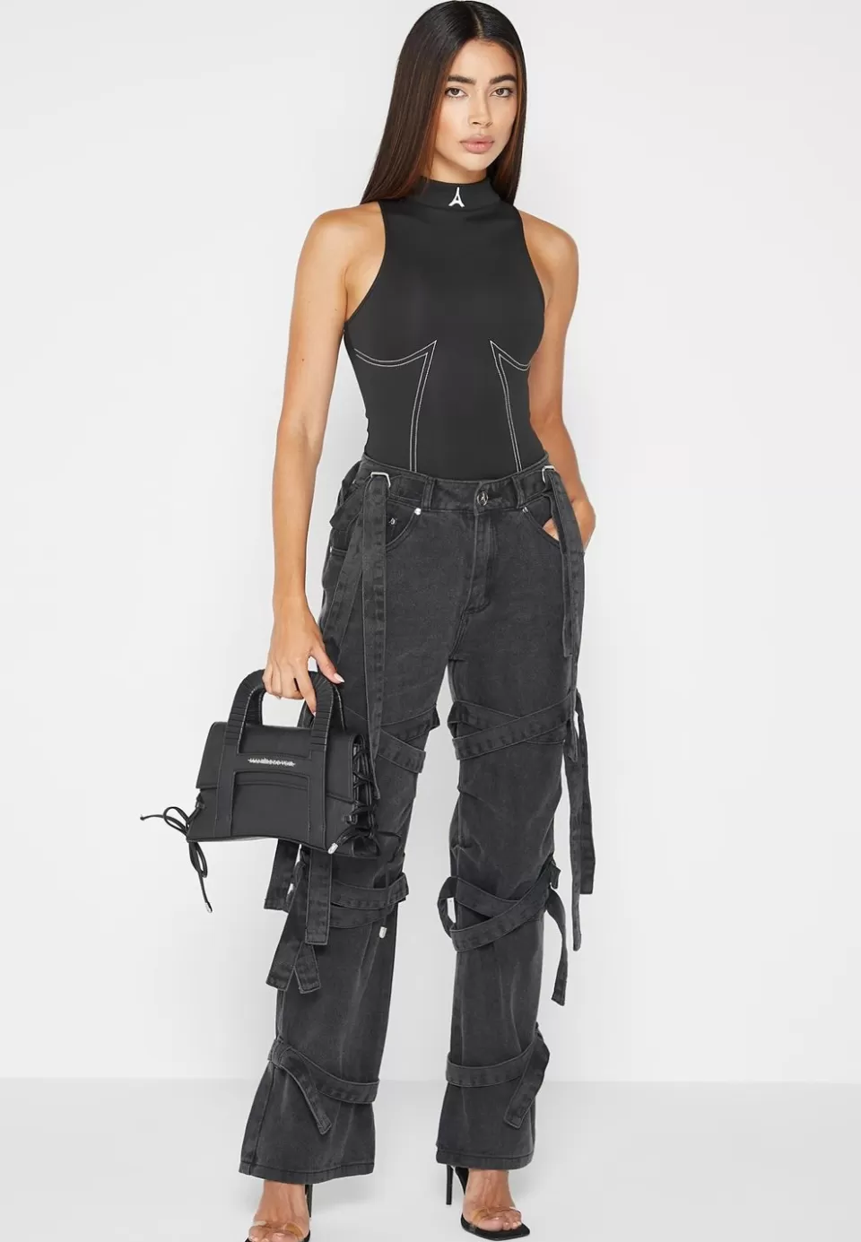 Manière De Voir High Neck Racer Bodysuit>Woman Bodysuits
