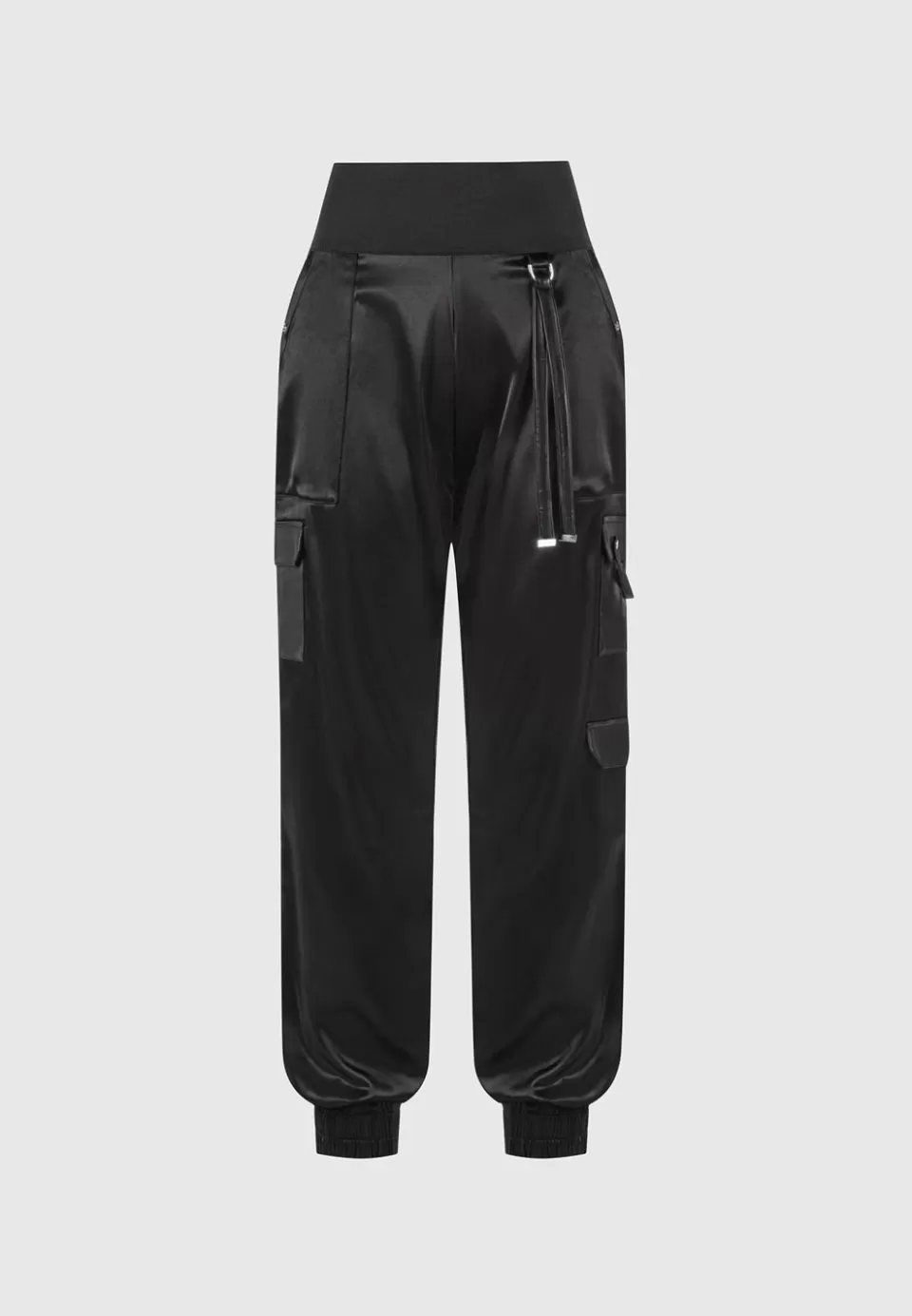 Manière De Voir High Waisted Satin Cargo Trousers>Woman Cargo Pants & Joggers