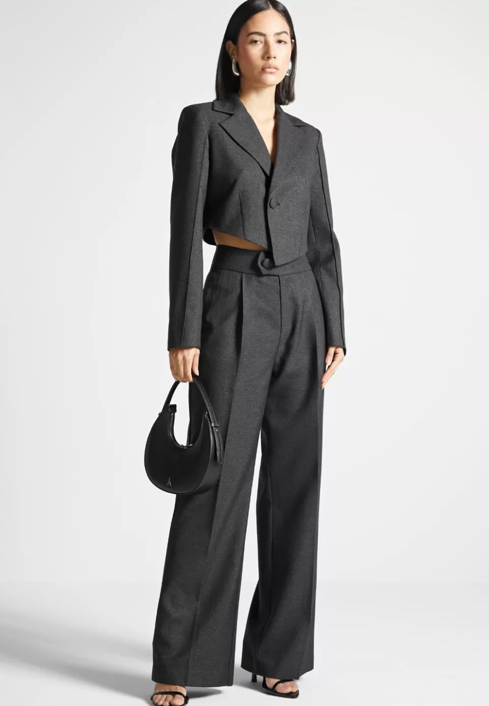 Manière De Voir High Waisted Tailored Trousers>Woman Trousers