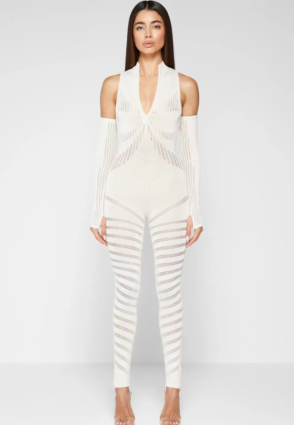 Manière De Voir Knitted Contour Jumpsuit With Sleeves>Woman Jumpsuits & Playsuits